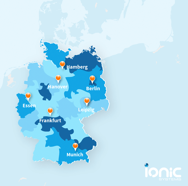 Water hardness map of Germany