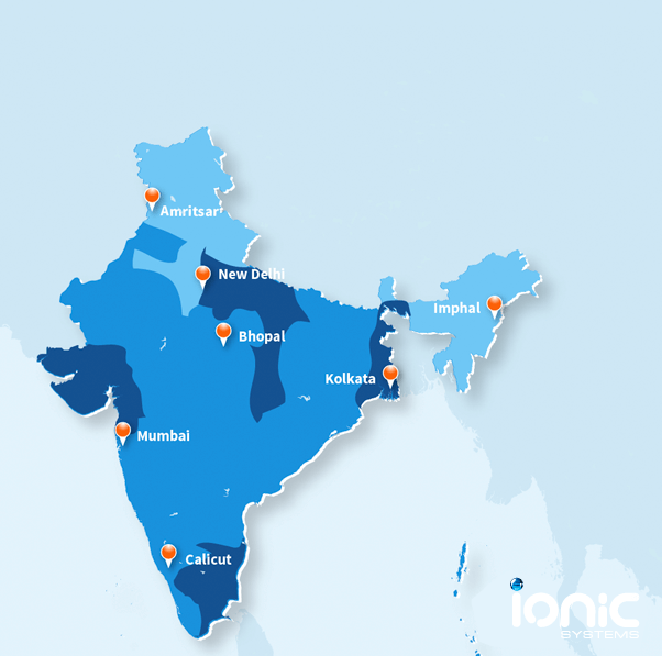 Water hardness map of India
