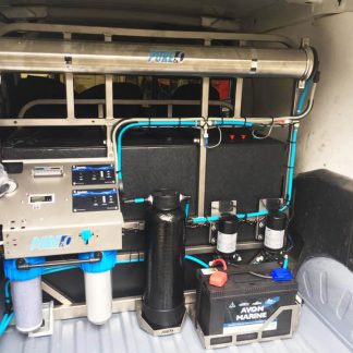 Triton system mounted in van
